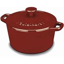 Cuisinart Chefs Classic Enamel On Steel Round Dutch Oven With Lid - Dutch Ovens & Braisers In Red | Size 6.38 H X 8.03 W In | Perigold | CI630-20CR