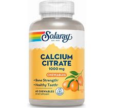 Solaray Calcium Citrate Orange 1,000 Mg Chewable Tablets, 60 Count