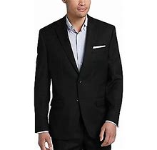 Collection By Michael Strahan Mens Michael Strahan Classic Fit Suit Separates Jacket Black Solid - Size 42 Regular