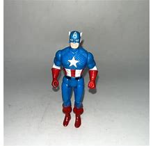 Vintage Marvel Captain America Action Figure 1990 Toybiz