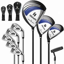 9 Pcs Men's Complete Golf Club Set Right Handed With 460Cc Alloy