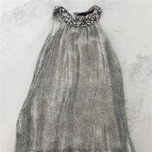 French Connection Dresses | Girls Size 4/5 Beaded French Connection Dress | Color: Gray | Size: 5G