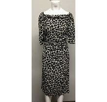 Vintage Vera Wang Cheetah Print Dress Size 8