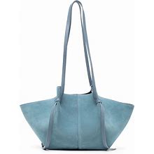 Yuzefi - Large Mochi Suede Tote Bag - Women - Suede - One Size - Blue