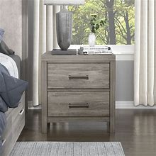 Lexicon Wallan 2-Drawer Nightstand, Weathered Gray