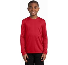 Sport-Tek YST350LS Youth Long Sleeve Posicharge Competitor T-Shirt - True Red M