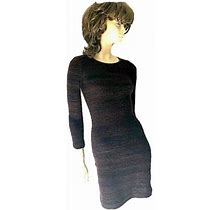 Isabel Marant Etoile Brown-Black Knit Body-Con Dress Size 1/S