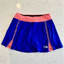 The North Face Athletic Blue And Pink Skort Skirt Size S