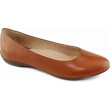 Marc Joseph New York Womens Casual Genuine Leather Slip On Ballet Flat Comfortable Lightweight Walking Shoe