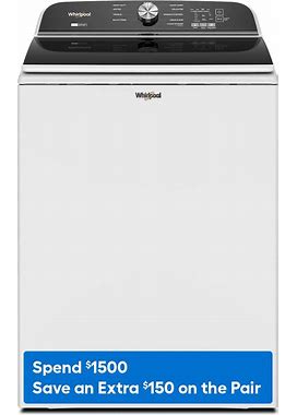 Whirlpool 5.2-Cu Ft High Efficiency Impeller And Agitator Top-Load Washer (White) ENERGY STAR Stainless Steel | WTW6157PW