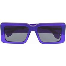 Marcelo Burlon County Of Milan - Maiten Rectangular-Frame Sunglasses - Men - Acetate - One Size - Blue