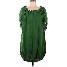 Zara Casual Dress: Green Dresses - Women's Size Medium