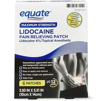 Equate Lidocaine Pain Relieving Patch 6 Patches - Topical