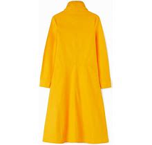 Jil Sander - Tie-Fastening Cotton Midi Dress - Women - Cotton - 36 - Yellow