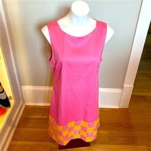 Jb By Julie Brown Dresses | Julie Brown Pink Dress With Sequin Checkered Bottom | Color: Pink/Yellow | Size: 10
