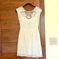 Off-White/White Lace Babydoll Dress | Color: White | Size: S