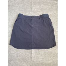 Kuhl Ripstop Strattus Skort Hiking Skirt Womens Size 14 Dark Gray