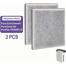 2Pcs, Replacement Filter Compatible With Pure Enrichment Air Purifier Filter, Purezone 3-In-1 True HEPA Air Purifier (For Medium-Large Room),Temu