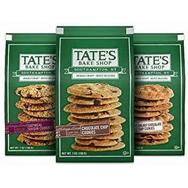 Tate's Bake Shop Cookies Variety Pack, Oatmeal Raisin Cookies, Chocolate Chip Cookies & Chocolate Chip Walnut Cookies, 3 - 7 Oz Bags