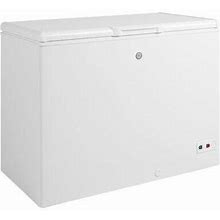 GE Appliances 10.7 Cubic Feet Cu. Ft. Garage Ready Chest Freezer W/ Adjustable Temperature Controls In White | 33.38 H X 24 W X 43.75 D In | Wayfair
