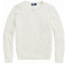 Polo Ralph Lauren Men's Cashmere Cable-Knit Sweater - Chic Cream - Size Large