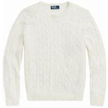 Polo Ralph Lauren Men's Cashmere Cable-Knit Sweater - Chic Cream - Size Large