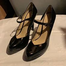 Nine West Shoes | Like New Nine West Black Latent Leather Heels 8m | Color: Black | Size: 8