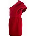 TOM FORD - One-Shoulder Mini Dress - Women - Silk/Cotton/Polyamide/Spandex/Elastane - 44 - Red