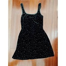 Alexia Admor Dresses | Alexia Admor Little Black Beaded Velvet Dress- S | Color: Black | Size: 4
