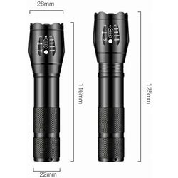 Super-Bright 90000LM LED Tactical Military Flashlight 5 Modes Zoomable Torch