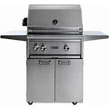 Lynx Professional 27 Stainless Steel Freestanding Liquid Propane Gas Grill With 1 Trident Infrared Burner And 1 Ceramic Burner And Rotisserie