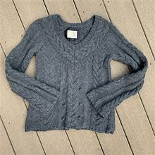Old Navy Sweaters | Gray Cable Knit Sweater | Color: Gray | Size: M