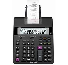Casio Office Products HR-200RC Mini-Desktop Printing Calculator, Black