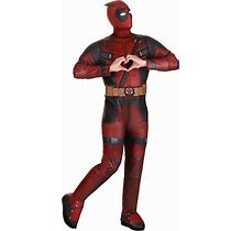 Marvel Deluxe Adult Deadpool Costume, Superhero Halloween Costume For Men - Officially Licensed