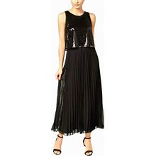 Msk Dresses | Msk Stunning Elegant Sequin Gown Dress Formal Black Tie. | Color: Black | Size: 6