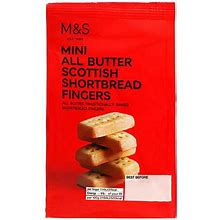 Marks And Spencer Mini All Butter Shortbread Fingers 125G