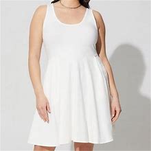 Torrid Dresses | Sexy Foxy Skater Dress | Color: White | Size: 2X