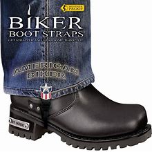 6" American Biker Boot Stirrups. Biker Boot Straps. Boots & Shoes. BBS/AB6.