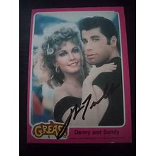 1978 Topps Grease 1 Danny And Sandy Autographed By John Travolta