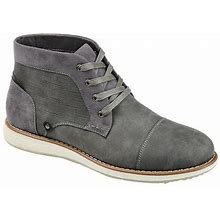 Vance Co Mens Austin Flat Heel Chukka Boots | Gray | Regular 9 1/2 | Boots Chukka Boots | Cushioned