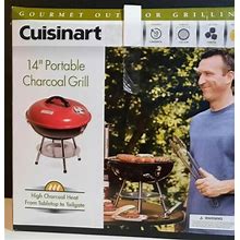 Cuisinart 14 Inch Portable Charcoal Grill. Gourmet Outdoor Grilling.