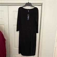 Chaps Dresses | Chaps Black Dress - Size 16 (Nwt) | Color: Black | Size: 16