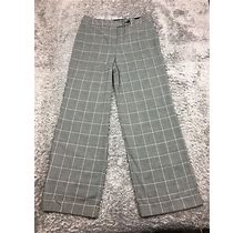 Isaac Mizrahi Dress Pants Womens Size 8 Gray Plaid For Target