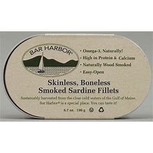 Bar Harbor Skinless Boneless Smoked Sardine Fillets 6.7 Oz