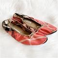 Burberry Shoes | Burberry Plaid Print Cloth Ballet Flats Pink Med/7 | Color: Pink/Red | Size: 7