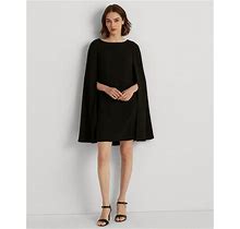 Lauren Ralph Lauren Women's Georgette Cape Dress - Black - Size 12