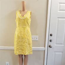Chadwicks Dresses | Chadwick's Midi Dress | Color: Yellow | Size: 8