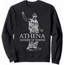 Greek Mythology Apparel Gods And Goddess Clothing Athena Sweatshirt ,Blue ,Small