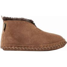 Women's Wicked Good Sheepskin Shearling Lined Slippers Chocolate Brown 10 M, Suede Leather | L.L.Bean