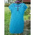 Tiana B. Womens Turquoise Size Small Sheath Lace Dress $98 With Tags